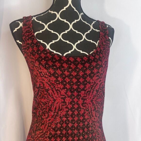 Rock & Republic NWT Baroque Deluxe Bodycon Glittery Abstract Tank Dress Sz Large - Picture 4 of 9